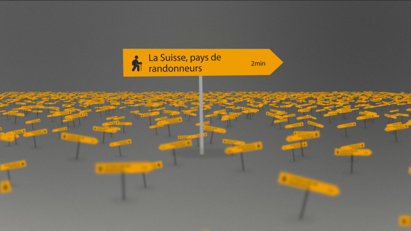 La Suisse, pays de randonneurs - Pixinside référence animation