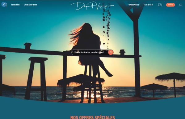 DÃ©part Voyages - Plateforme de voyages sur mesure - rÃ©fÃ©rence web Pixinside